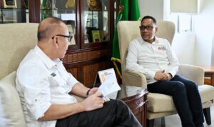 Pj. Sekdaprov Sumut, Effendy Pohan menerima audiensi Ikatan Arsitek Indonesia Sumut.(Istimewa)