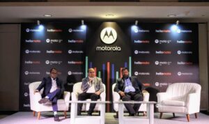 (kiri ke kanan) Mahes Alanthat, Regional Director – GTAP, Motorola APAC- Bagus Prasetyo, Country Head, Motorola Indonesia- Shivam Ranjan, Marketing Head, Motorola Asia Pacific.(Istimewa)