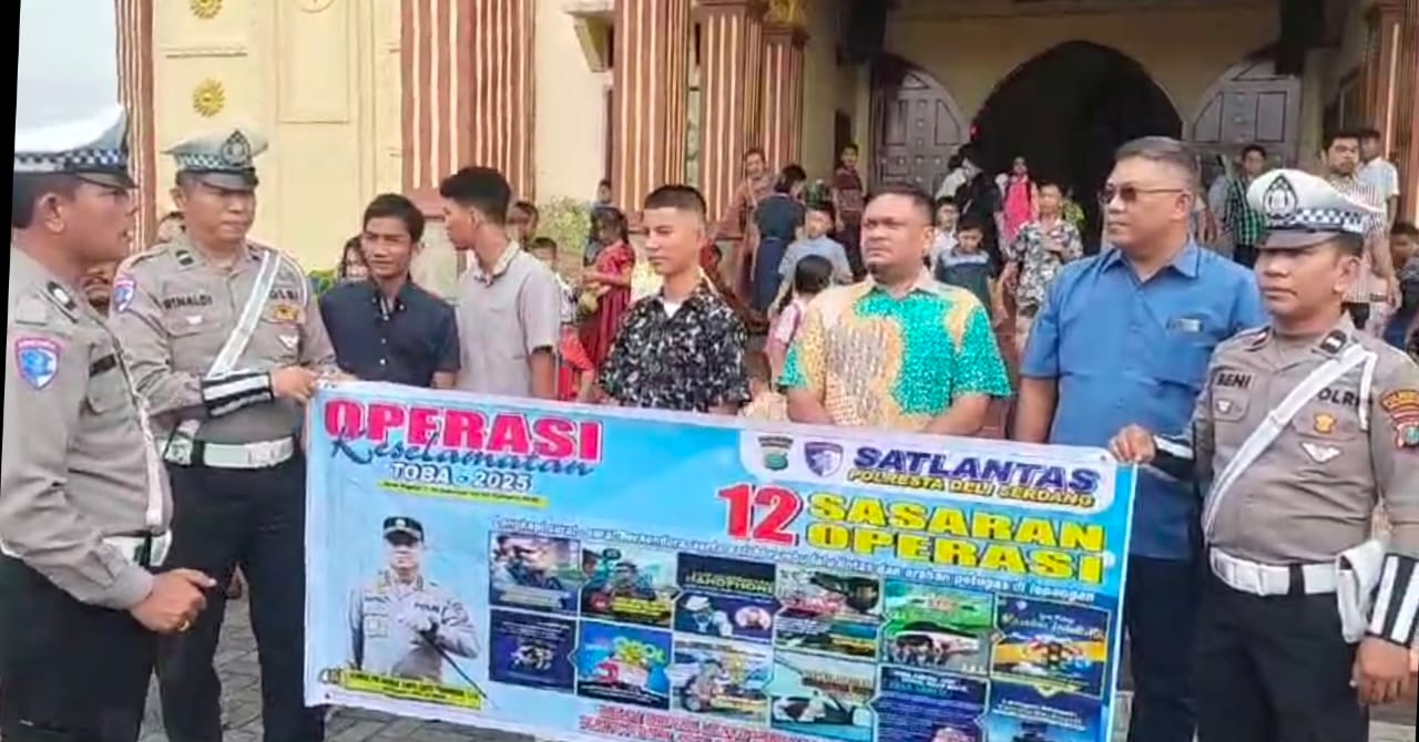 Kepolisian Mela sosialisasi kepada jemaat gereja di Deli Serdang.(Istimewa)