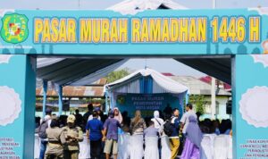 Pasar Murah Pemko Medan menyambut bulan Suci Ramadhan 1446 H. BP/erwan