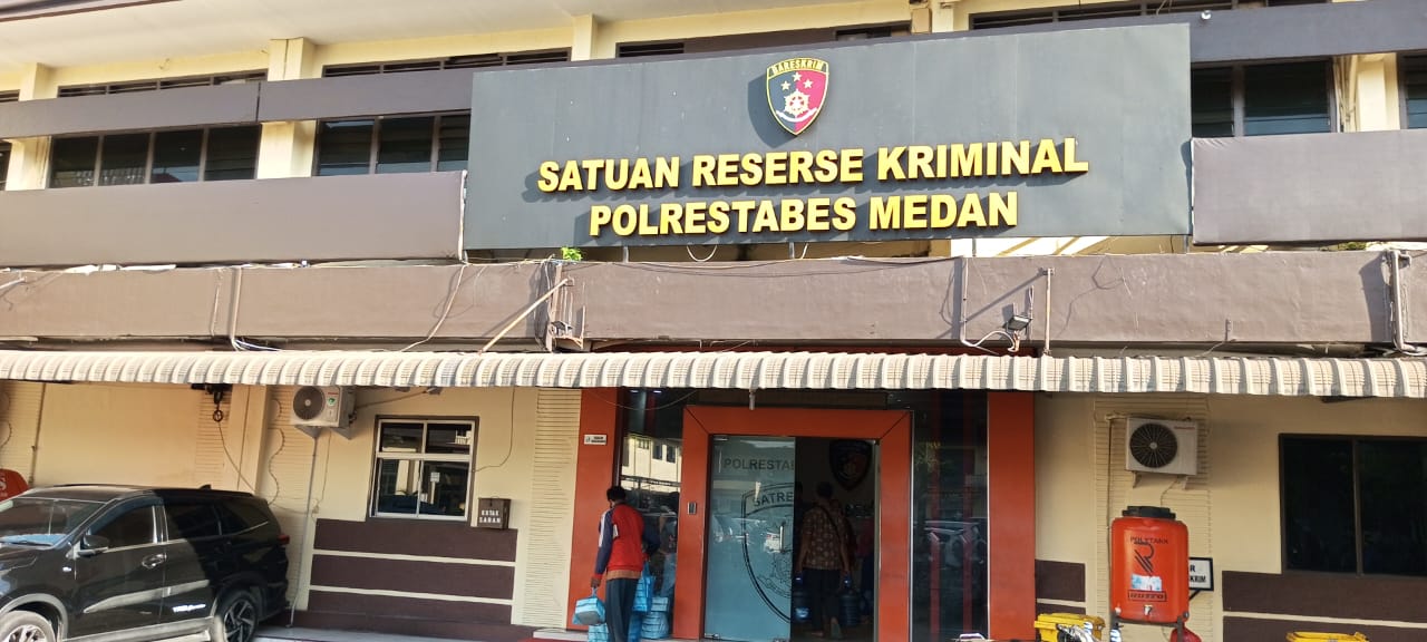 Kantor Polrestabes Medan tempat kasus intimidasi terhadap wartawan ditangani.(Istimewa).