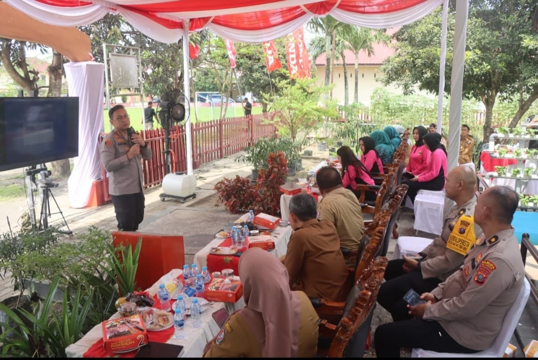 Kapolresta Deli Serdang ikuti zoom.(Istimewa)