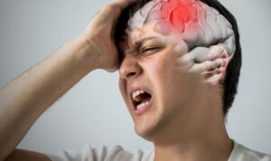 Ilustrasi orang dengan stroke
