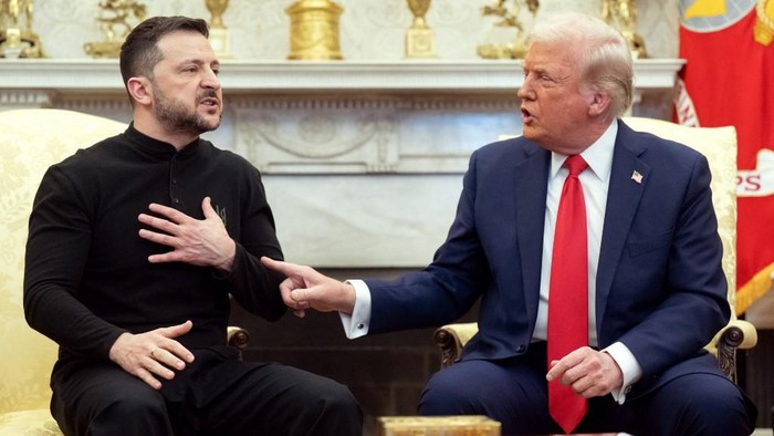 Zelensky dan Trump saat adu mulu di Gedung Putih