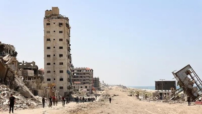 Kehancuran di Jalur Gaza akibat gempuran Israel
