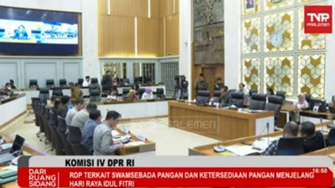 Rapat dengar pendapat (RDP) Komisi IV DPR terkait swasembada pangan dan ketersediaan pangan