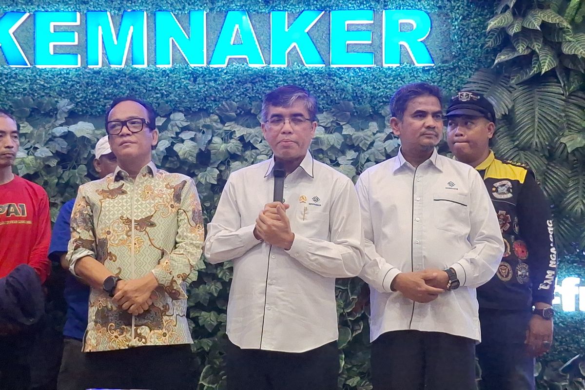 Menteri Ketenagakerjaan Yassierli saat ditemui di Kantor Kemenaker