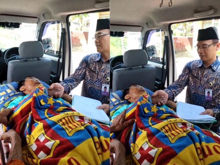 Viral! Ayah Sakit Parah Menikahkan Putrinya dari Ambulans, Wafat 10 Menit Kemudian