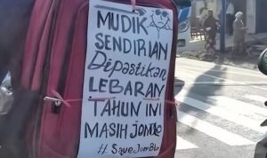 Serba-serbi Mudik 2025 Ini Tulisan Unik di Motor Para Pemudik