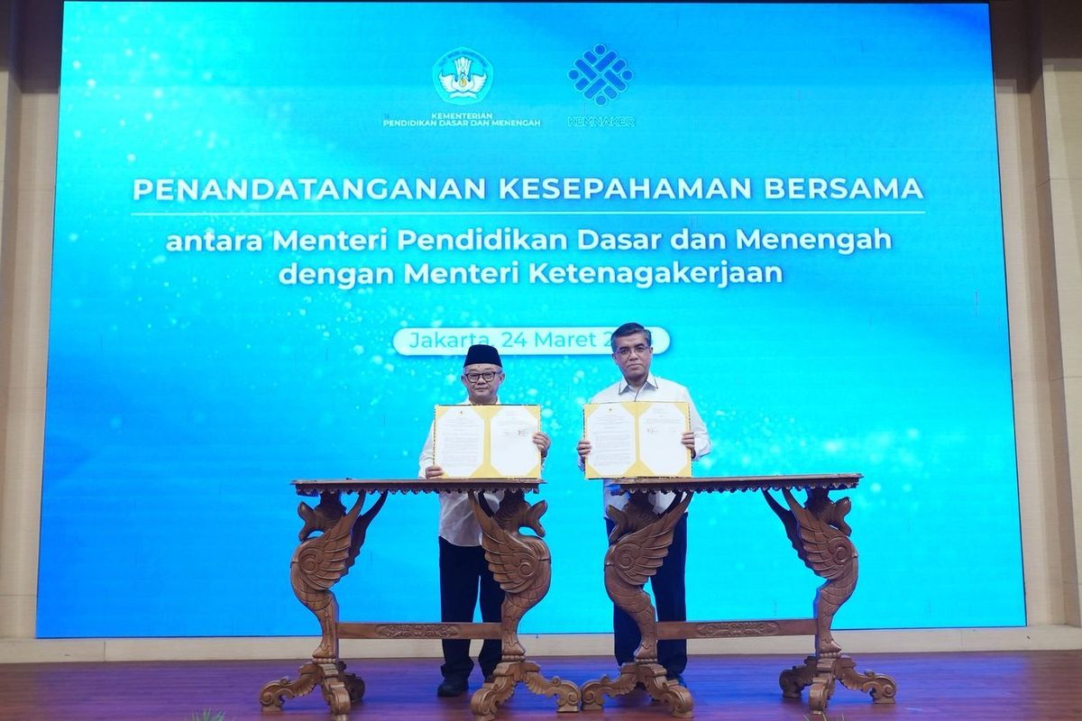 Penandatanganan kerja sama Kemendikdasmen