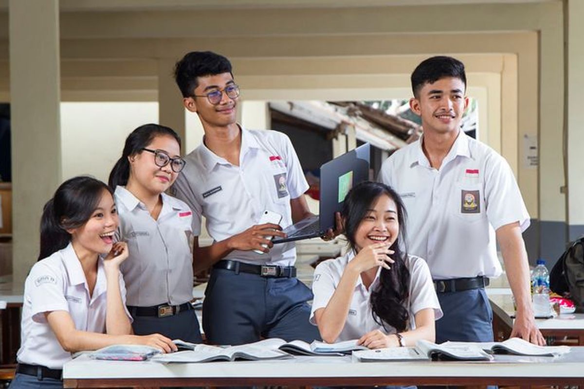 Ilustrasi siswa SMA