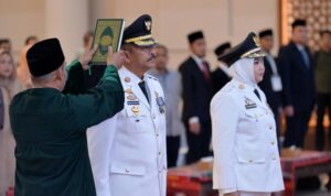 Bobby Nasution Lantik Saipullah-Atika sebagai Bupati dan Wakil Bupati Madina