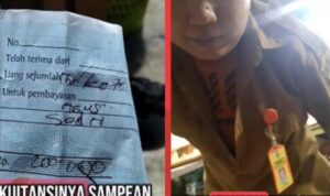 Oknum Dinas Pemda Bekasi Minta THR ke Pedagang Pasar Induk Cibitung, Videonya Viral