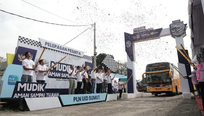 PLN UID Sumut Berangkatkan 576 Pemudik dalam Program Mudik Bersama BUMN 2025