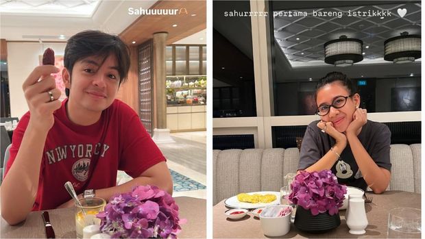 Romantis! Angga Yunanda dan Shenina Cinnamon Rayakan Sahur Pertama Sebagai Suami Istri