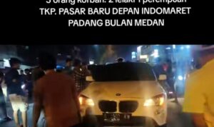 Seorang wanita inisial NA (29) meninggal dunia diduga usai ditabrak mobil BMW yang balapan dengan mobil Fortune