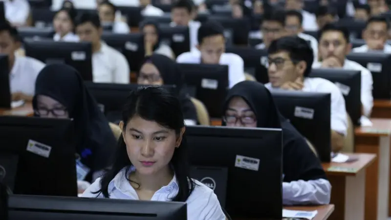 Suasana seleksi CPNS