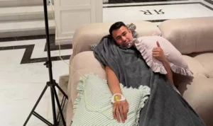 Terlalu Sibuk, Raffi Ahmad Kelelahan dan Diinfus di Rumah