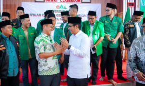 Wali Kota Medan Rico Wass saat menghadiri pembukaan Konferensi XIX Pemuda Ansor Kota Medan. BP/erwan