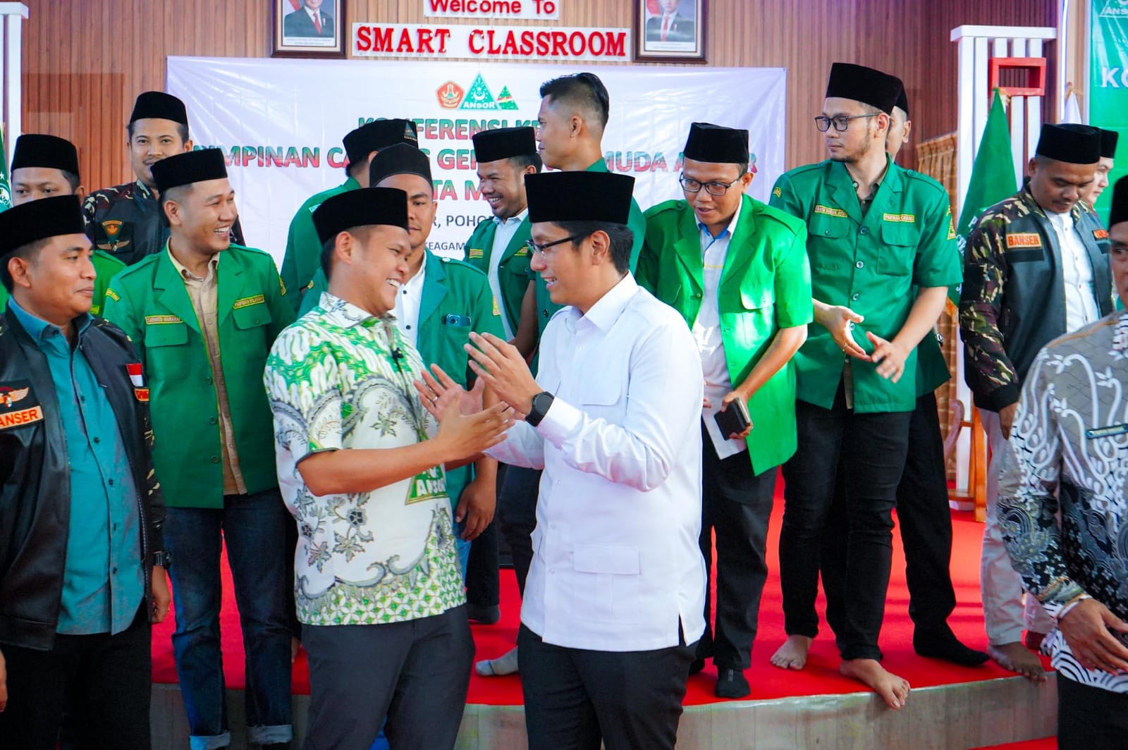 Wali Kota Medan Rico Wass saat menghadiri pembukaan Konferensi XIX Pemuda Ansor Kota Medan. BP/erwan