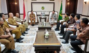 Wali Kota Medan Rico Wass saat terima Audensi Bank Indonesia di Balai Kota. BP/Erwan