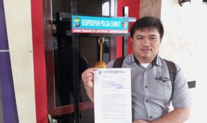 Tim LBH Medan ketika berada di Propam Polda Sumut.(harianbatakpos.com)