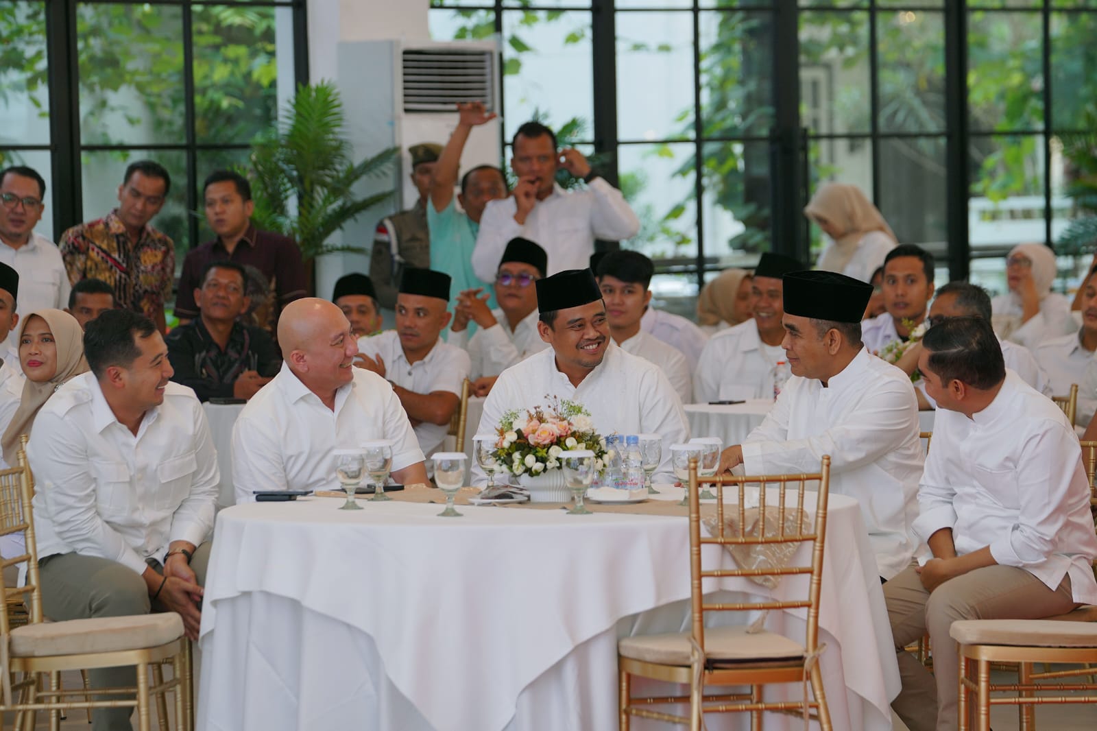 Gubsu Muhammad Bobby Afif Nasution menghadiri Silaturahmi dan Buka Puasa Bersama Partai Gerindra Sumut.(Istimewa)