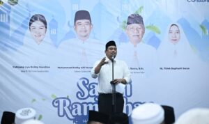 Gubsu Bobby Nasution ketika memberikan sambutan.(Istimewa)