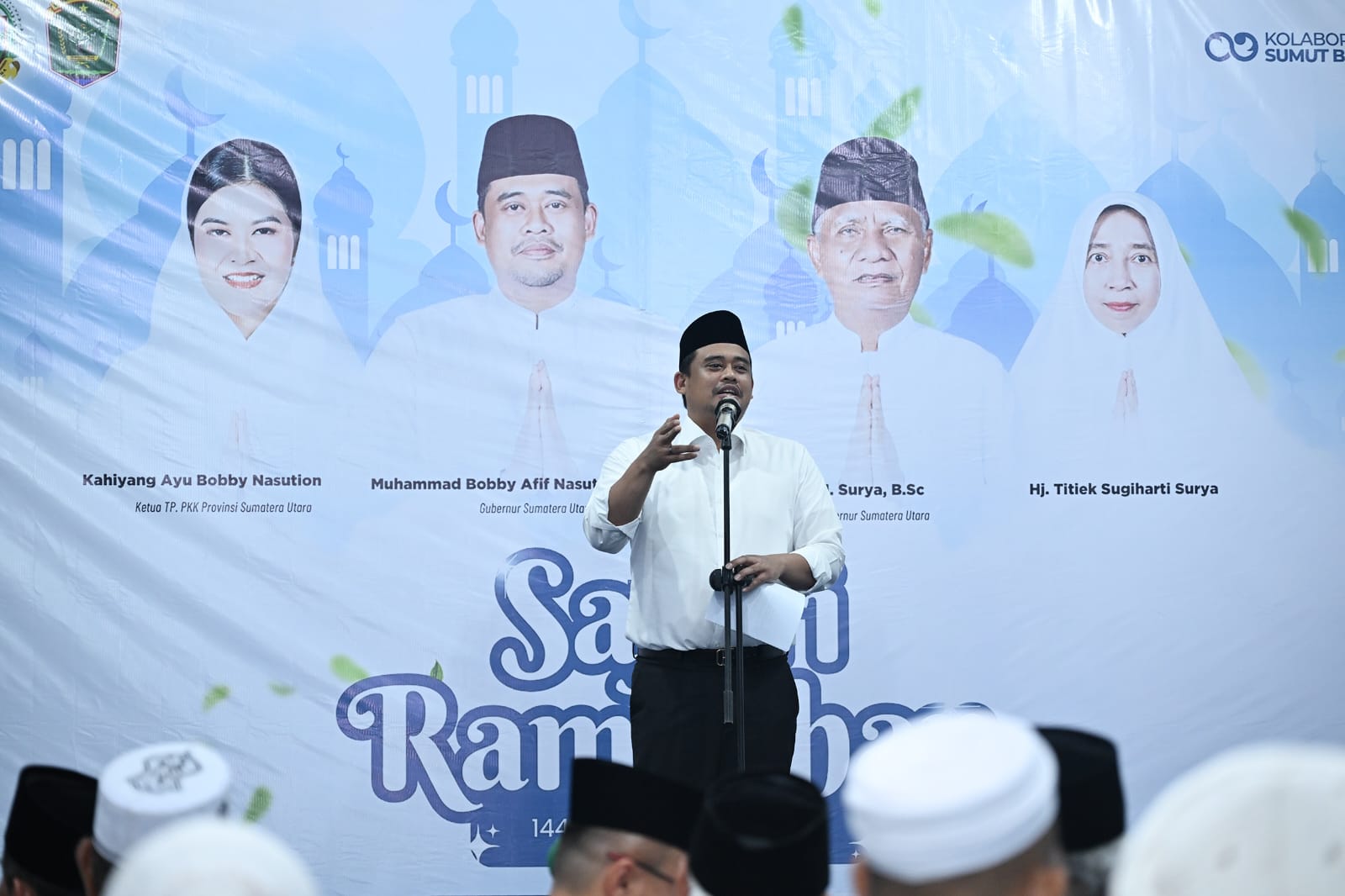 Gubsu Bobby Nasution ketika memberikan sambutan.(Istimewa)
