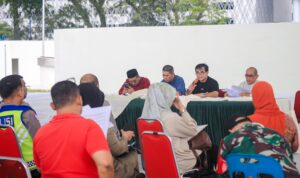 Rapat Koordinasi persiapan akhir Malam Takbiran di Lapangan Merdeka Medan. BP/ist
