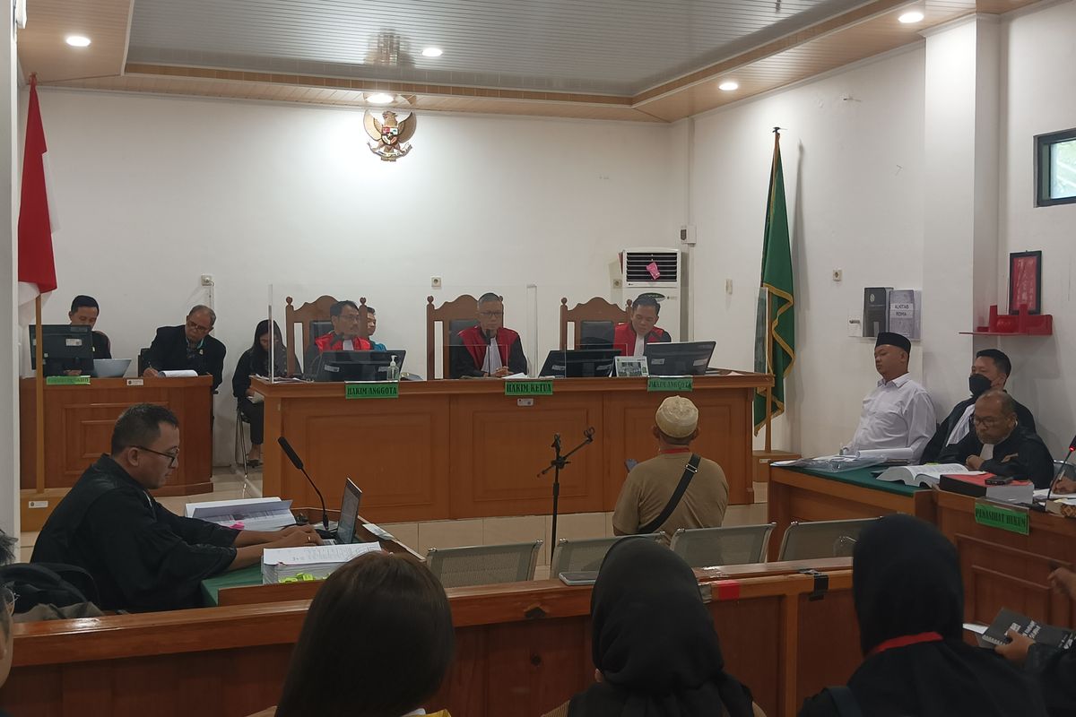 Sidang kasus polisi tembak warga di Kalteng yang kembali digelar di Pengadilan Negeri Palangka Raya, Kalimantan Tengah (kompas.com)