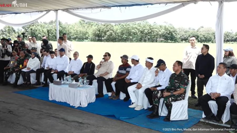 Panen Raya Padi Serentak di 14 Provinsi bersama Presiden Prabowo, Majalengka