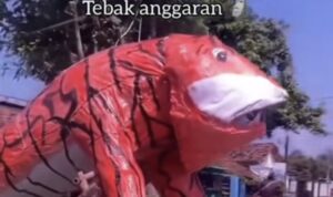 Patung Harimau Tak Sesuai Ekpetasi (lambeturah.co.id)