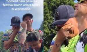 Peserta Asal Brasil Menangis Haru di Festival Balon Udara Wonosobo