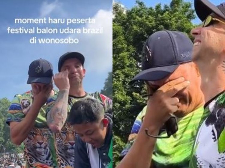 Peserta Asal Brasil Menangis Haru di Festival Balon Udara Wonosobo