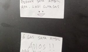 maling mencuri enam buah Tabung gas di Dua warung makan