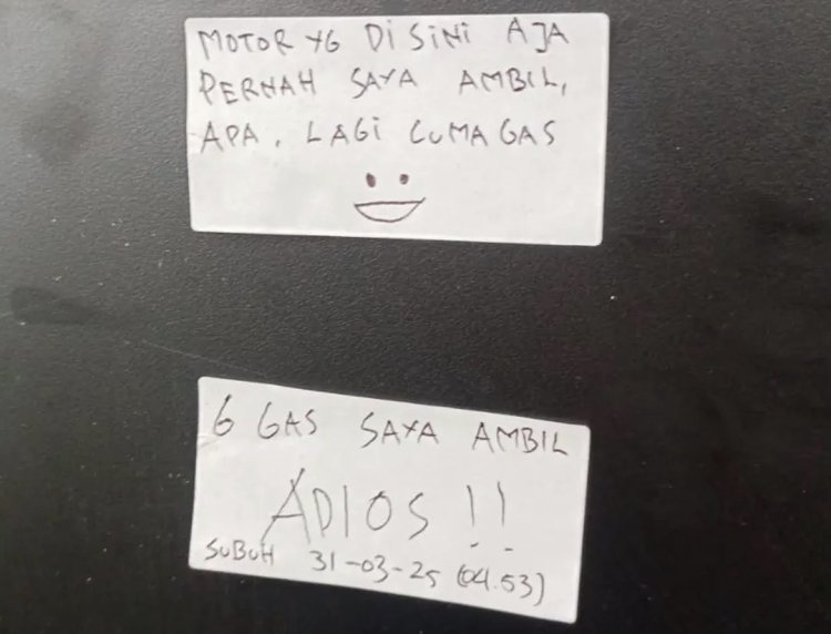 maling mencuri enam buah Tabung gas di Dua warung makan