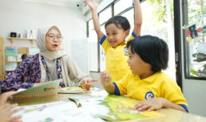 Kegiatan belajar mengajar di Sekolah Cikal Bandung. (kompas.com)