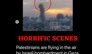Genosida Palestina Makin Brutal, Mayat Anak-Anak Gaza Terbang Saat Dibom Israel