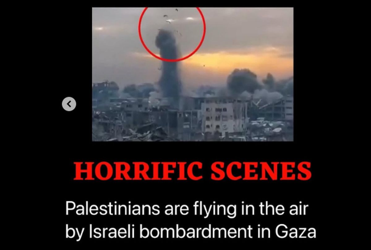 Genosida Palestina Makin Brutal, Mayat Anak-Anak Gaza Terbang Saat Dibom Israel
