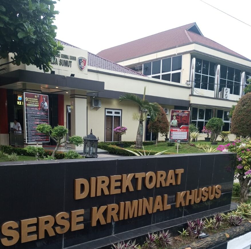 Kantor Direktorat Reserse Kriminal Khusus Polda Sumut.(Istimewa).