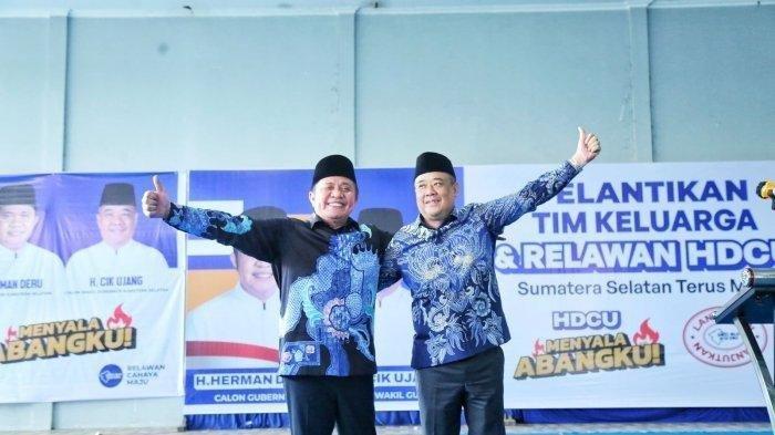Profil Lengkap Gubernur dan Wakil Gubernur Sumatera Selatan Terpilih Herman Deru dan Cik Ujang