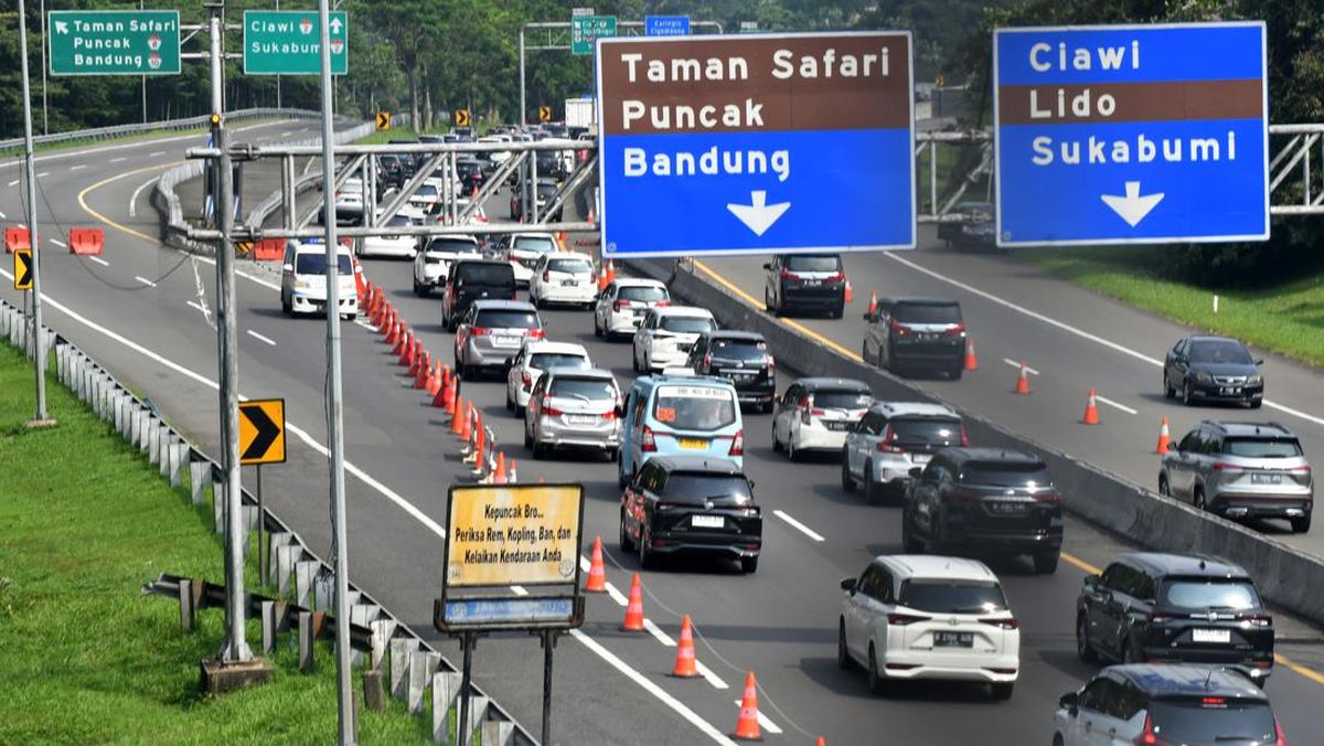 Tol Jagorawi Arah Puncak Terapkan Sistem Contraflow, Jasa Marga Siapkan Rekayasa Lalu Lintas