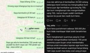 Viral, Kurir Kena Denda Rp500 Ribu Akibat Uang Kembalian COD Kurang Rp700