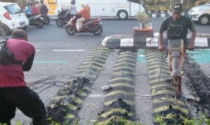 Viral Polisi Tidur Terlalu Tinggi di Klaten, Akhirnya Dihancurkan