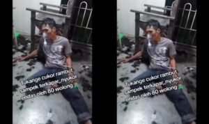 Viral! Tukang Cukur Terkapar Setelah Mencukur 80 Pelanggan Saat Lebaran