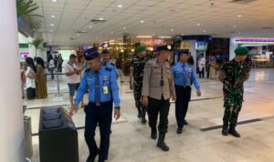 Polresta Deli Serdang melakukan pengamanan Pos Pam.(Istimewa)