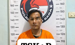 pelaku yang diamankan petugas kepolisian.(Istimewa)