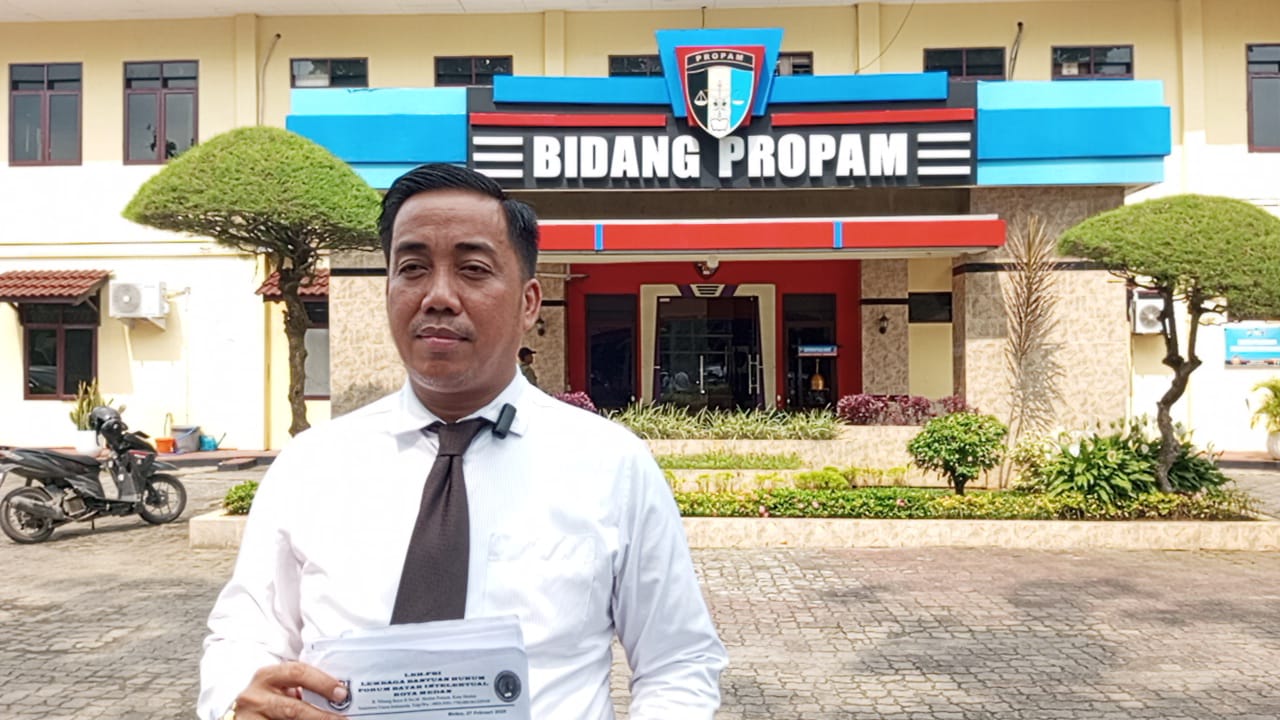 Robert usai di periksa Propam Polda Sumut.(Istimewa)