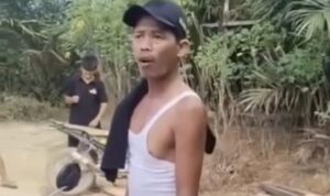 orang Pria Diduga Pelaku Tambang Ilegal Marah (Lambeturah.co.id)